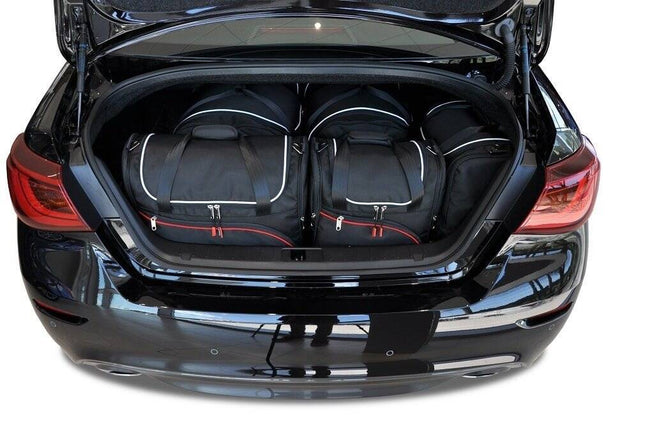 Kjust Reistassenset voor Infiniti Q70 Sedan 2013-2019 - Set van 5 Tassen met 2 Roltassen 1 Sporttas en 2 Vliegtuigtassen