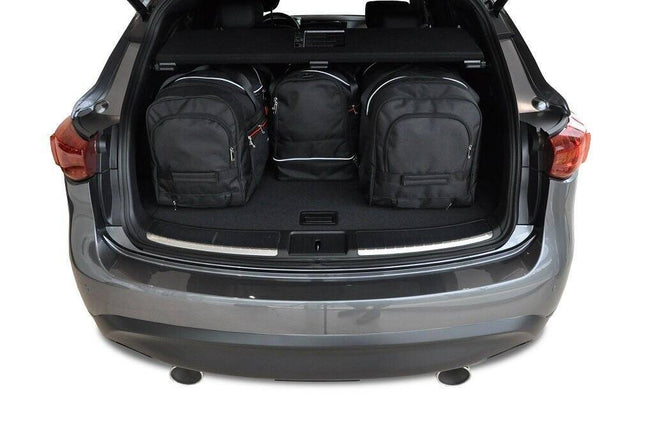 Kjust Reistassenset voor Infiniti QX70 2013-2017 - Set van 4 Tassen met 2 Roltassen en 2 Sporttassen