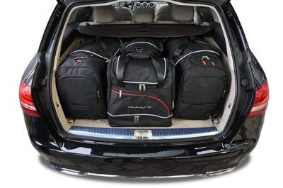 Kjust Reistassenset voor Mercedes Benz C-Klasse Estate 2007-2014 - Set van 4 Tassen met 2 Roltassen en 2 Sporttassen