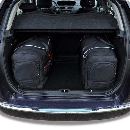 Kjust Reistassenset voor Citroen C4 Picasso 2007-2013 - Set van 4 Tassen met 2 Roltassen en 2 Sporttassen