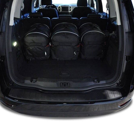 Kjust Reistassenset voor Ford Galaxy 2015-2018 - Set van 5 Tassen met 3 Roltassen en 2 Sporttassen