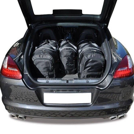 Kjust Reistassenset voor Porsche Panamera 2009-2017 - Set van 4 Tassen met 2 Roltassen en 2 Vliegtuigtassen