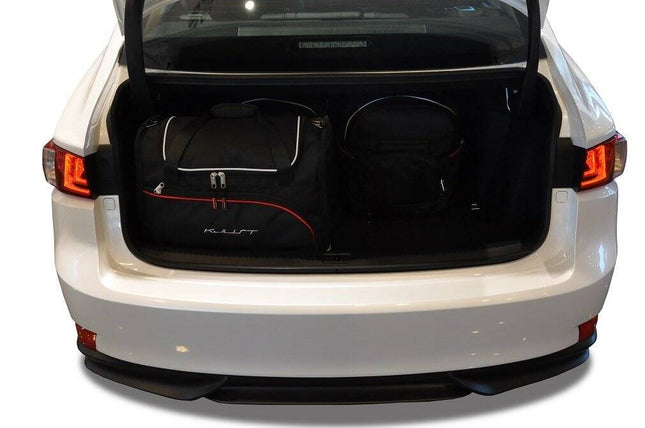 Kjust Reistassenset voor Lexus IS Sedan vanaf 2013 - Set van 4 Tassen met 2 Roltassen en 2 Sporttassen
