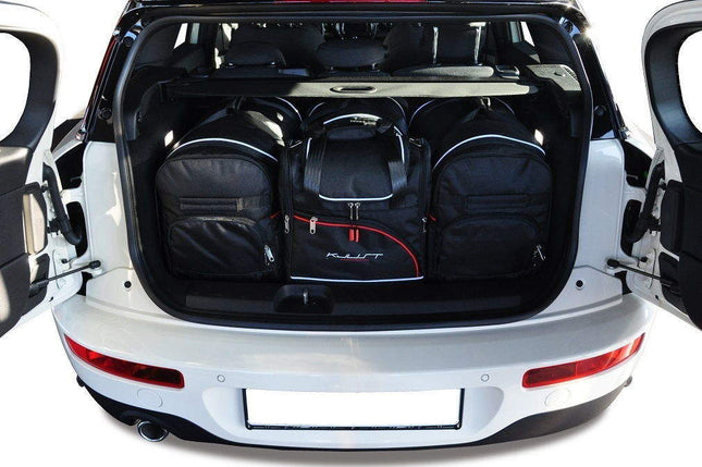 Kjust Reistassenset voor Mini Clubman vanaf 2015 - Set van 4 Tassen met 2 Roltassen 1 Sporttas en 1 Vliegtuigtas