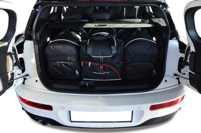 Kjust Reistassenset voor Mini Clubman vanaf 2015 - Set van 4 Tassen met 2 Roltassen 1 Sporttas en 1 Vliegtuigtas