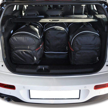 Kjust Reistassenset voor Mini Clubman vanaf 2015 - Set van 4 Tassen met 2 Roltassen 1 Sporttas en 1 Vliegtuigtas