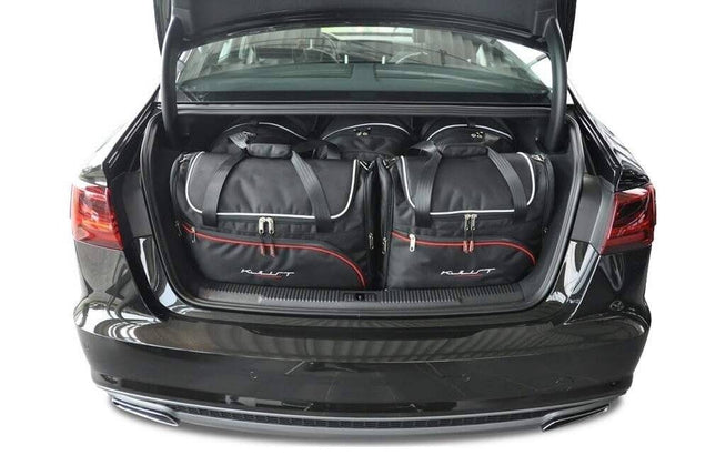 Kjust Reistassenset voor Audi A6 Sedan 2011-2018 - Set van 5 Tassen met 3 Roltassen en 2 Vliegtuigtassen