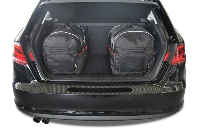 Kjust Reistassenset voor Audi A3 3-deurs 2012-2018 - Set van 3 Tassen met 2 Roltassen en 1 Vliegtuigtas