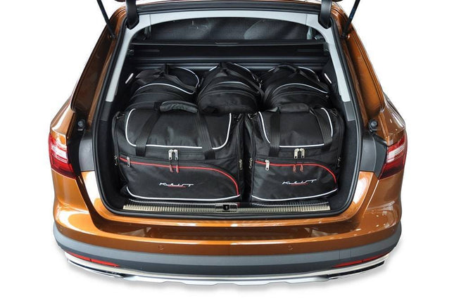 Kjust Reistassenset voor Audi A4 Avant 2015-2024 - Set van 5 Tassen met 3 Roltassen en 2 Vliegtuigtassen