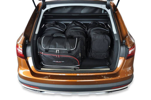 Kjust Reistassenset voor Audi A4 Avant 2015-2024 - Set van 5 Tassen met 3 Roltassen en 2 Vliegtuigtassen