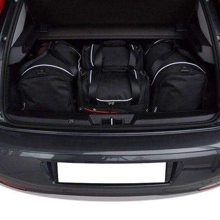 Kjust Reistassenset voor Fiat Punto 5-deurs 2009-2019 - Set van 4 Tassen met 3 Sporttassen en 1 Vliegtuigtas