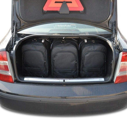 Kjust Reistassenset voor Skoda Superb Sedan 2002-2008 - Set van 5 Tassen met 3 Roltassen en 2 Vliegtuigtassen