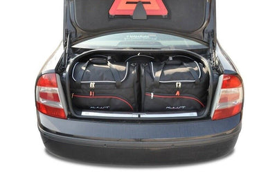 Kjust Reistassenset voor Skoda Superb Sedan 2002-2008 - Set van 5 Tassen met 3 Roltassen en 2 Sporttassen