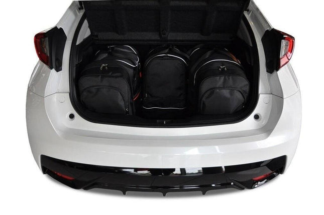Kjust Reistassenset voor Honda Civic 5-deurs 2011-2017 - Set van 4 Tassen met 2 Roltassen en 2 Sporttassen
