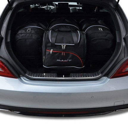 Kjust Reistassenset voor Mercedes Benz CLS Shooting Brake 2012-2018 - Set van 4 Tassen met 3 Roltassen en 1 Sporttas