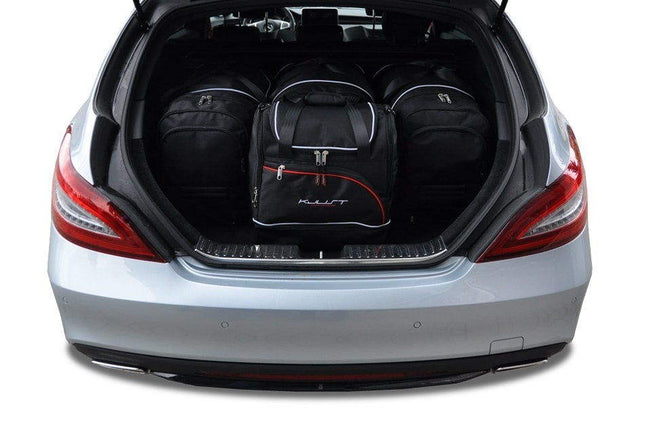 Kjust Reistassenset voor Mercedes Benz CLS Shooting Brake 2012-2018 - Set van 4 Tassen met 3 Roltassen en 1 Sporttas