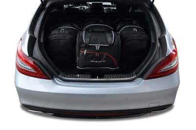 Kjust Reistassenset voor Mercedes Benz CLS Shooting Brake 2012-2018 - Set van 4 Tassen met 3 Roltassen en 1 Sporttas