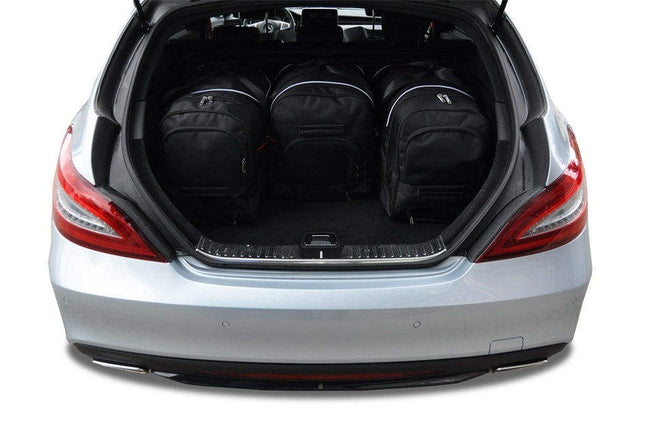 Kjust Reistassenset voor Mercedes Benz CLS Shooting Brake 2012-2018 - Set van 4 Tassen met 3 Roltassen en 1 Sporttas