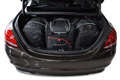 Kjust Reistassenset voor Mercedes Benz C-Klasse Limousine 2007-2014 - Set van 4 Tassen met 2 Roltassen en 2 Sporttassen