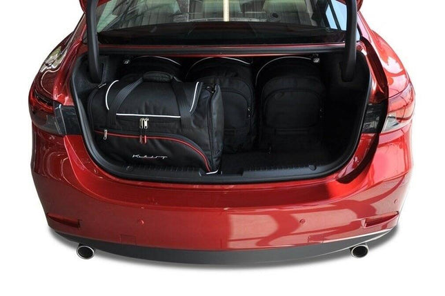 Kjust Reistassenset voor Mazda 6 Sedan 2013-2024 - Set van 5 Tassen met 3 Roltassen en 2 Sporttassen