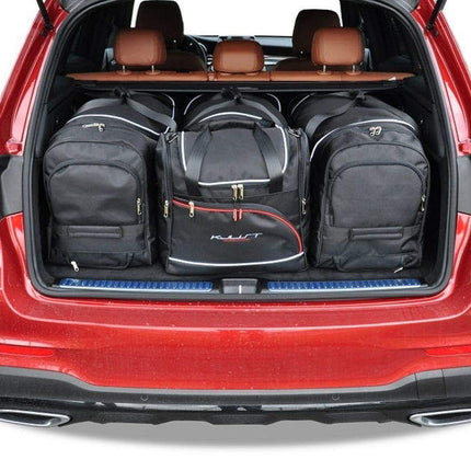 Kjust Reistassenset voor Mercedes Benz GLC 2015-2022 - Set van 4 Tassen met 3 Roltassen en 1 Vliegtuigtas