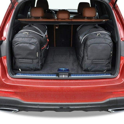 Kjust Reistassenset voor Mercedes Benz GLC 2015-2022 - Set van 4 Tassen met 3 Roltassen en 1 Vliegtuigtas