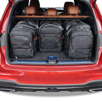 Kjust Reistassenset voor Mercedes Benz GLC 2015-2022 - Set van 4 Tassen met 3 Roltassen en 1 Vliegtuigtas