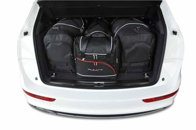 Kjust Reistassenset voor Audi Q5 2008-2017 - Set van 4 Tassen met 2 Roltassen en 2 Vliegtuigtassen