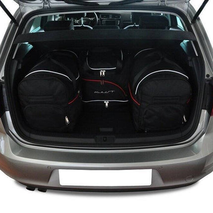 Kjust Reistassenset voor Volkswagen Golf 5-deurs 2013-2020 - Set van 4 Tassen met 2 Roltassen en 2 Sporttassen