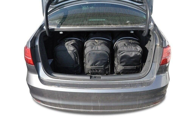 Kjust Reistassenset voor Volkswagen Jetta Sedan 2011-2014 - Set van 5 Tassen met 3 Roltassen en 2 Vliegtuigtassen