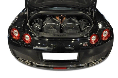 Kjust Reistassenset voor Nissan GT-R vanaf 2008 - Set van 4 Tassen met 2 Roltassen en 2 Vliegtuigtassen