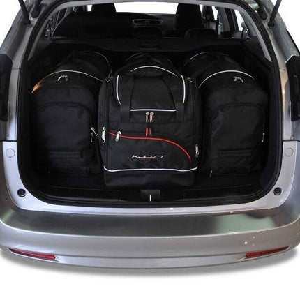 Kjust Reistassenset voor Honda Civic Tourer 2014-2018 - Set van 4 Tassen met 3 Roltassen en 1 Sporttas