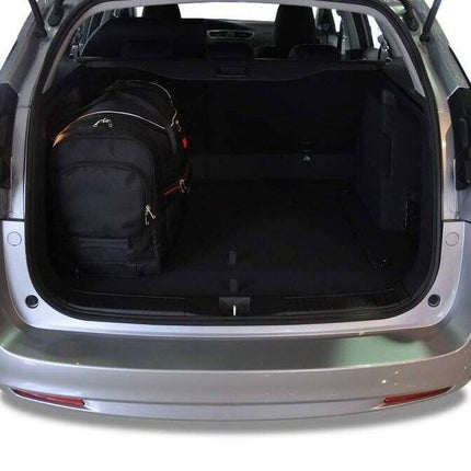 Kjust Reistassenset voor Honda Civic Tourer 2014-2018 - Set van 4 Tassen met 3 Roltassen en 1 Sporttas