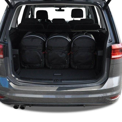 Kjust Reistassenset voor Volkswagen Touran vanaf 2015 - Set van 5 Tassen met 3 Roltassen en 2 Vliegtuigtassen