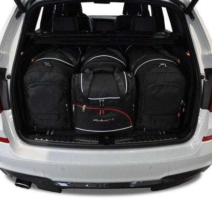 Kjust Reistassenset voor BMW X3 2011-2018 - Set van 4 Tassen met 3 Roltassen en 1 Vliegtuigtas