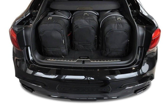 Kjust Reistassenset voor BMW X6 2015-2019 - Set van 4 Tassen met 3 Roltassen en 1 Vliegtuigtas
