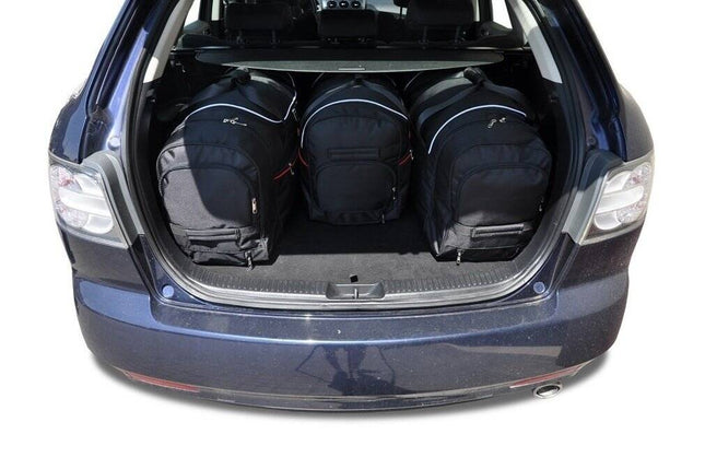 Kjust Reistassenset voor Mazda CX-7 2007-2013 - Set van 4 Tassen met 3 Roltassen en 1 Vliegtuigtas