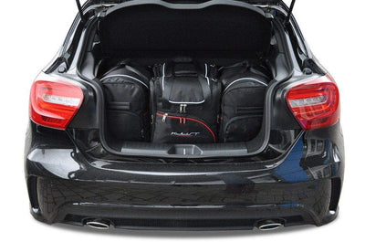 Kjust Reistassenset voor Mercedes Benz A-Klasse 5-deurs 2012-2018 - Set van 4 Tassen met 2 Roltassen 1 Sporttas en 1 Vliegtuigtas