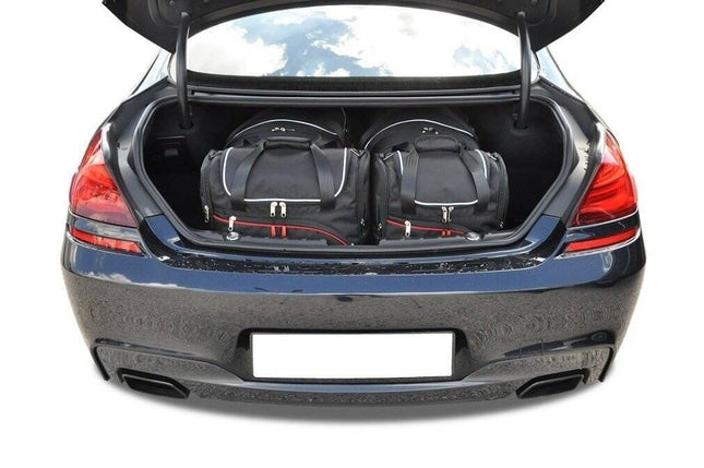 Kjust Reistassenset voor BMW 6 serie Gran coupe 2012-2019 - Set van 4 Tassen met 2 Roltassen en 2 Vliegtuigtassen