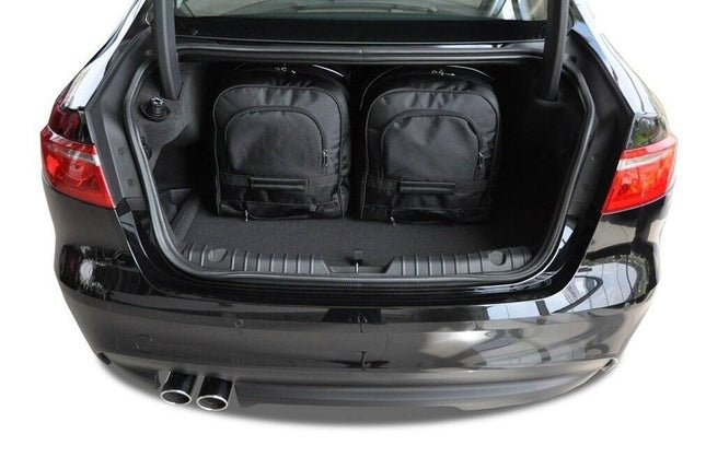 Kjust Reistassenset voor Jaguar XF 2015-2024 - Set van 4 Tassen met 2 Roltassen en 2 Vliegtuigtassen