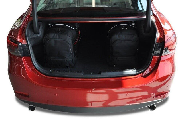 Kjust Reistassenset voor Mazda 6 Sedan 2013-2024 - Set van 5 Tassen met 3 Roltassen en 2 Vliegtuigtassen