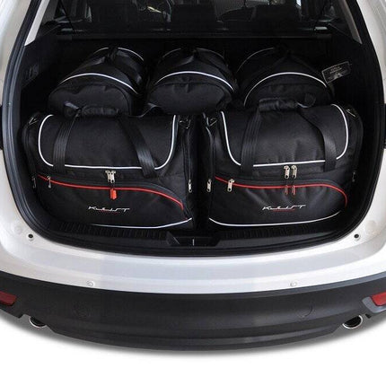 Kjust Reistassenset voor Mazda CX-5 2012-2017 - Set van 5 Tassen met 3 Roltassen en 2 Vliegtuigtassen