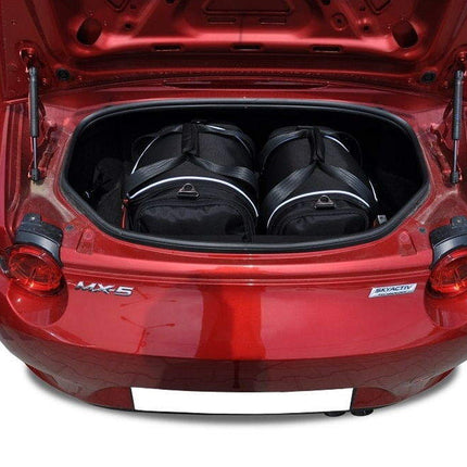 Kjust Reistassenset voor Mazda MX5 vanaf 2015 - Set van 2 Tassen met 1 Sporttas en 1 Vliegtuigtas