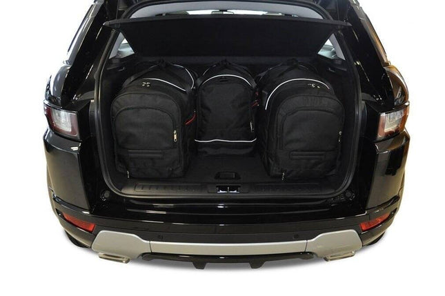Kjust Reistassenset voor Land Rover Range Rover Evoque 5-deurs 2011-2019 - Set van 4 Tassen met 2 Roltassen 1 Sporttas en 1 Vliegtuigtas