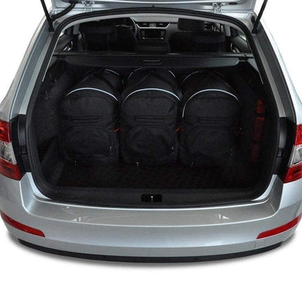 Kjust Reistassenset voor Skoda Octavia stationwagen 2013-2020 - Set van 5 Tassen met 3 Roltassen en 2 Sporttassen