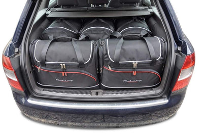 Kjust Reistassenset voor Audi A4 Avant 2002-2005 - Set van 5 Tassen met 3 Roltassen en 2 Vliegtuigtassen