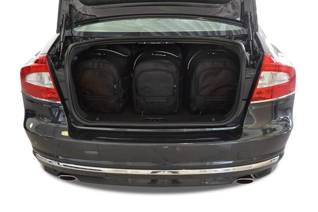 Kjust Reistassenset voor Volvo S80 Sedan 2006-2016 - Set van 5 Tassen met 3 Roltassen en 2 Vliegtuigtassen