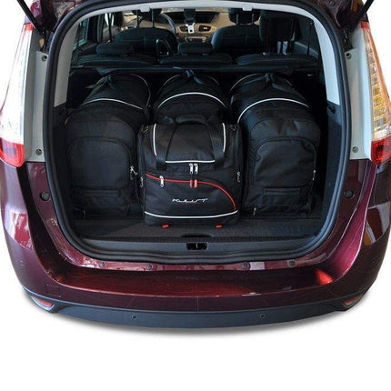 Kjust Reistassenset voor Renault Grand Scenic 2009-2017 - Set van 4 Tassen met 3 Roltassen en 1 Vliegtuigtas