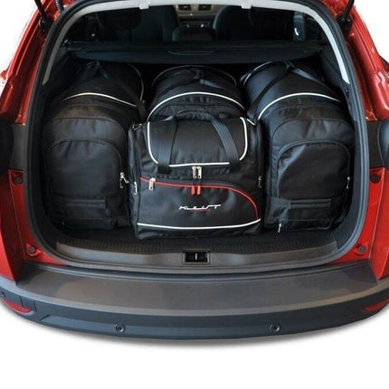 Kjust Reistassenset voor Renault Megane Sport Tourer 2009-2016 - Set van 4 Tassen met 3 Roltassen en 1 Vliegtuigtas