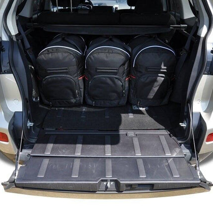 Kjust Reistassenset voor Mitsubishi Outlander 2007-2013 - Set van 5 Tassen met 3 Roltassen en 2 Vliegtuigtassen